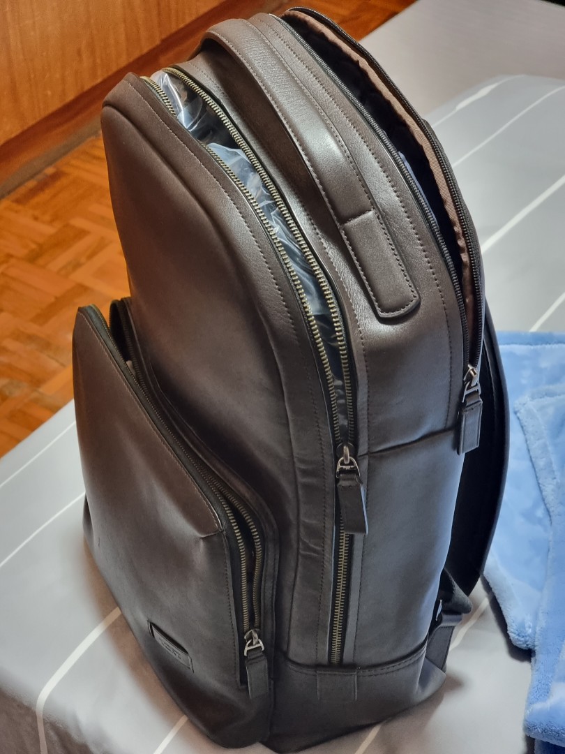 Tumi harrison leather new arrivals backpack