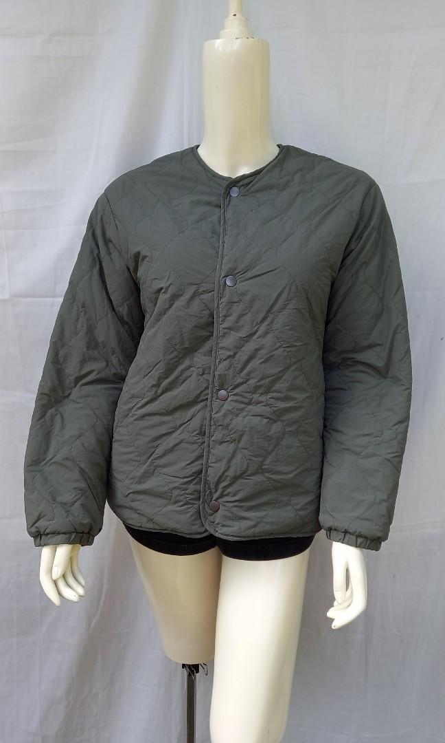 Uniqlo pile lined fleece quilted reversible jacket 2025