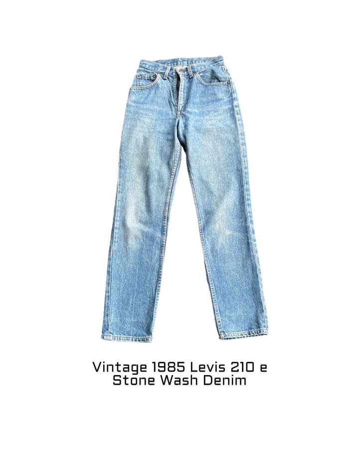 Vintage 1985 Levis 210 e Stone Wash Denim, Women's Fashion, Muslimah  Fashion, Bottoms on Carousell
