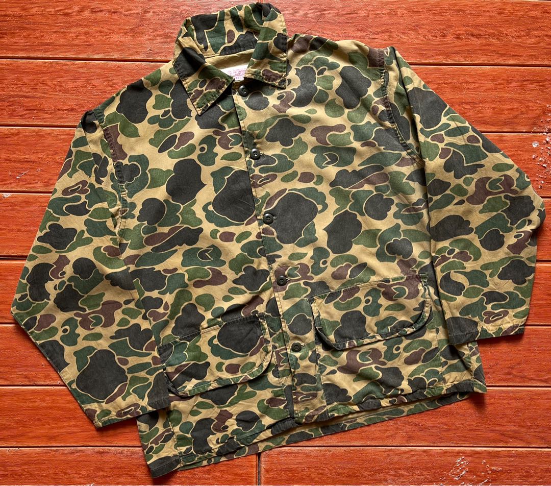 VINTAGE DUCK HUNTING CAMO JACKET SAFTBAK Men s Fashion Coats