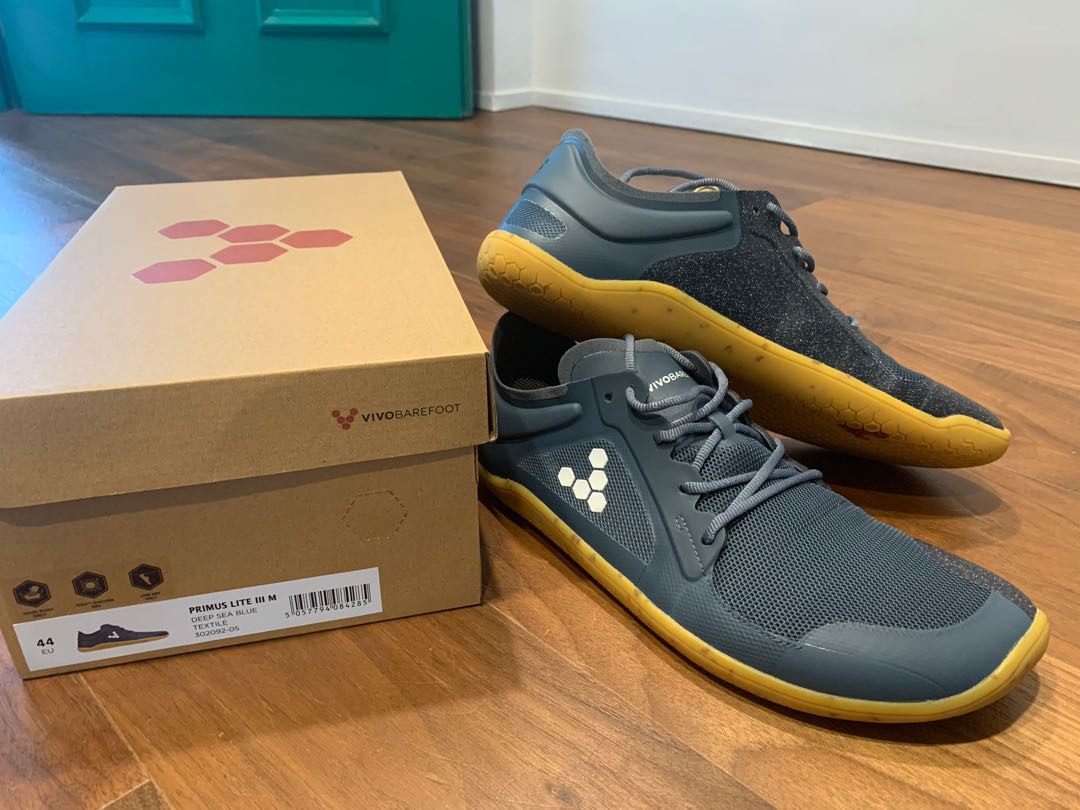 Vivobarefoot primus lite III US 11 - deep sea blue, Men's Fashion,  Footwear, Sneakers on Carousell