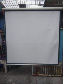 Wall Mount Manual Screen Projector  70×70 inches ung pinaka screen