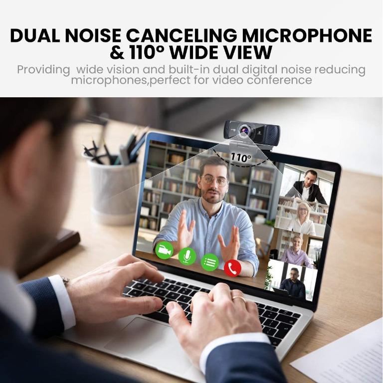 VITADE Webcam 1080P 60fps with Microphone for Streaming, 682H Pro HD USB  Computer Web Camera Video Cam for Gaming Conferencing Mac Windows Desktop  PC