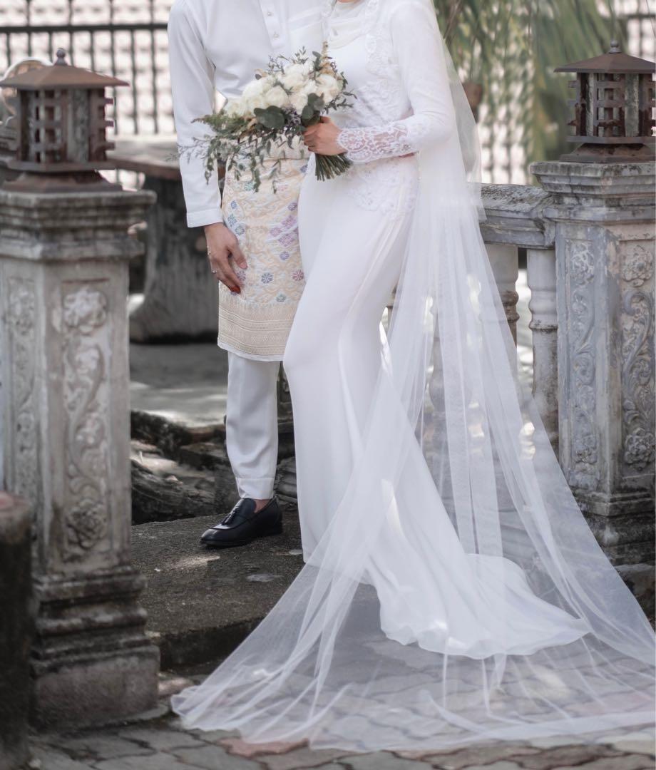 Simple malay wedding dress top