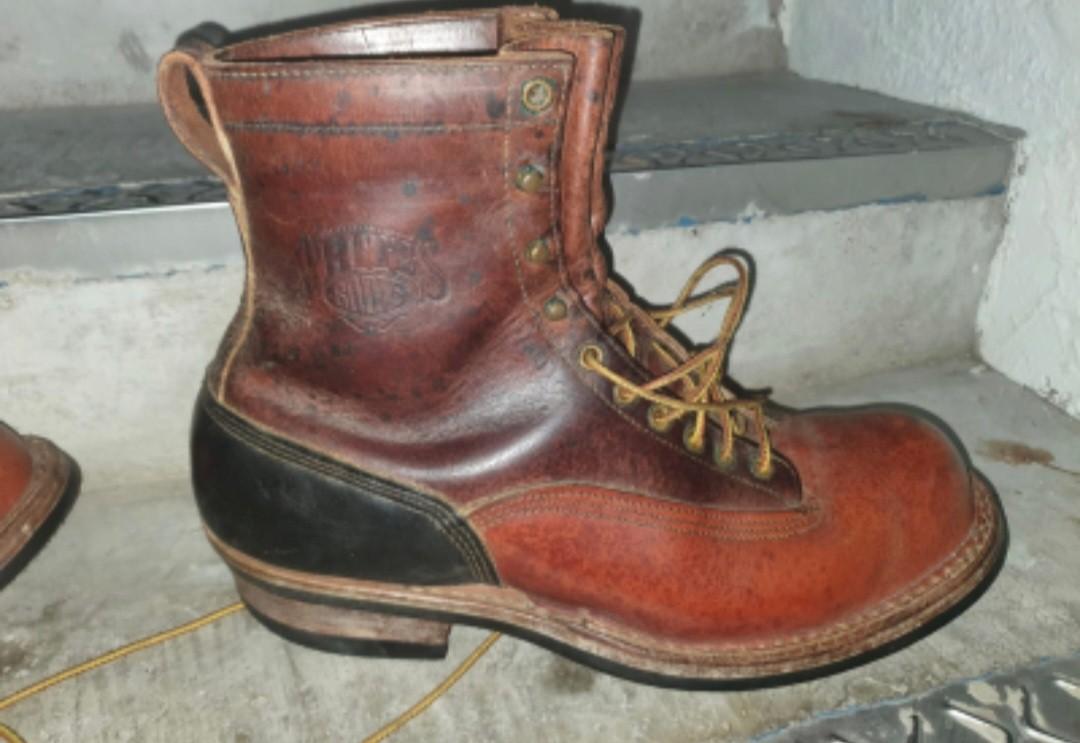 White s smokejumper boots Men s Fashion Footwear Boots on Carousell