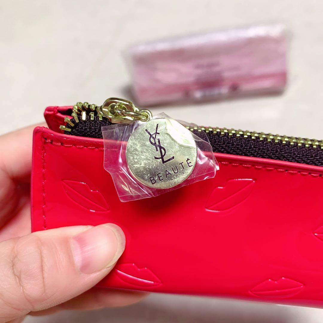 wholesale YSL Mini Makeup Pouch Fuchsia
