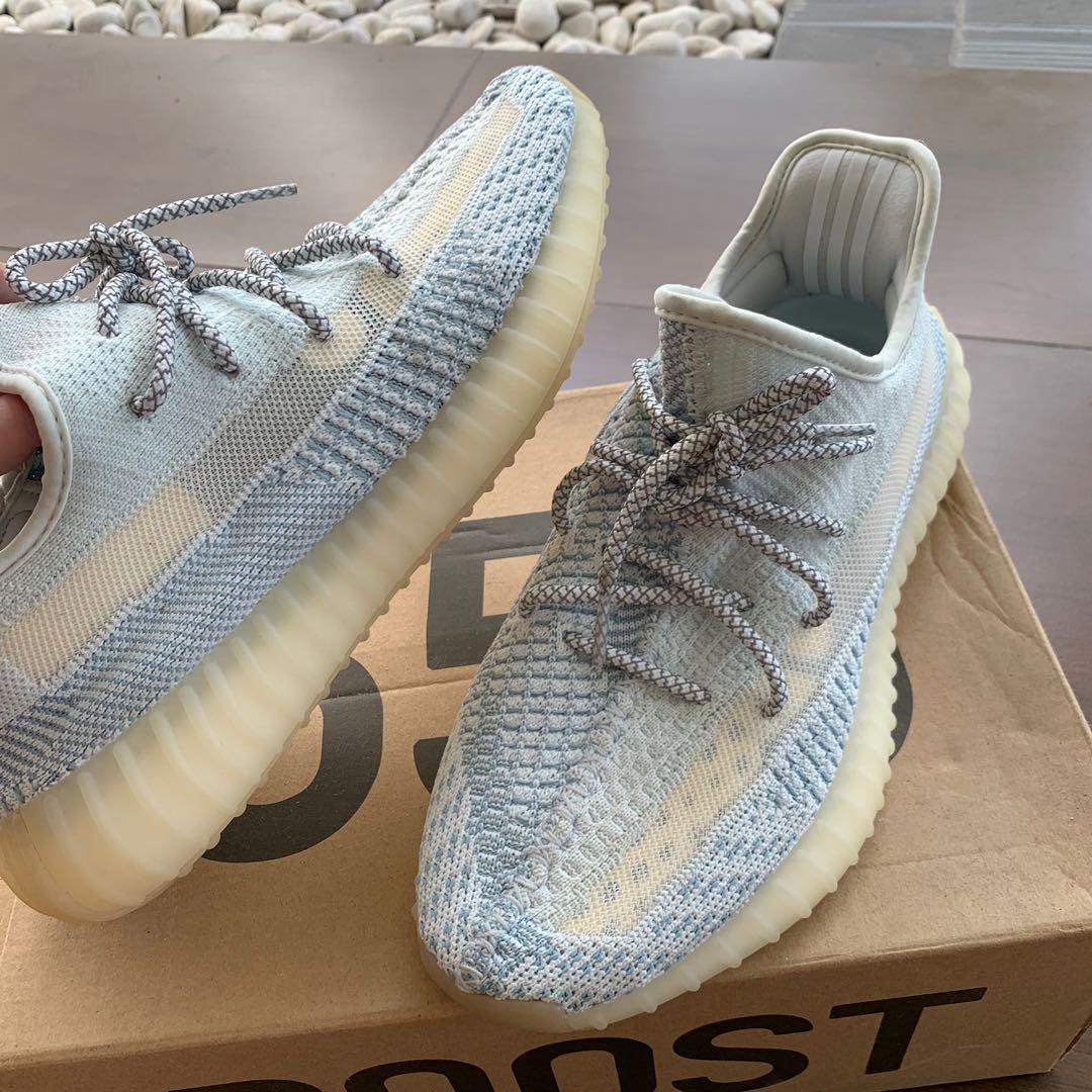 Yeezy Boost 350 adidas original authentic cloud biru white putih