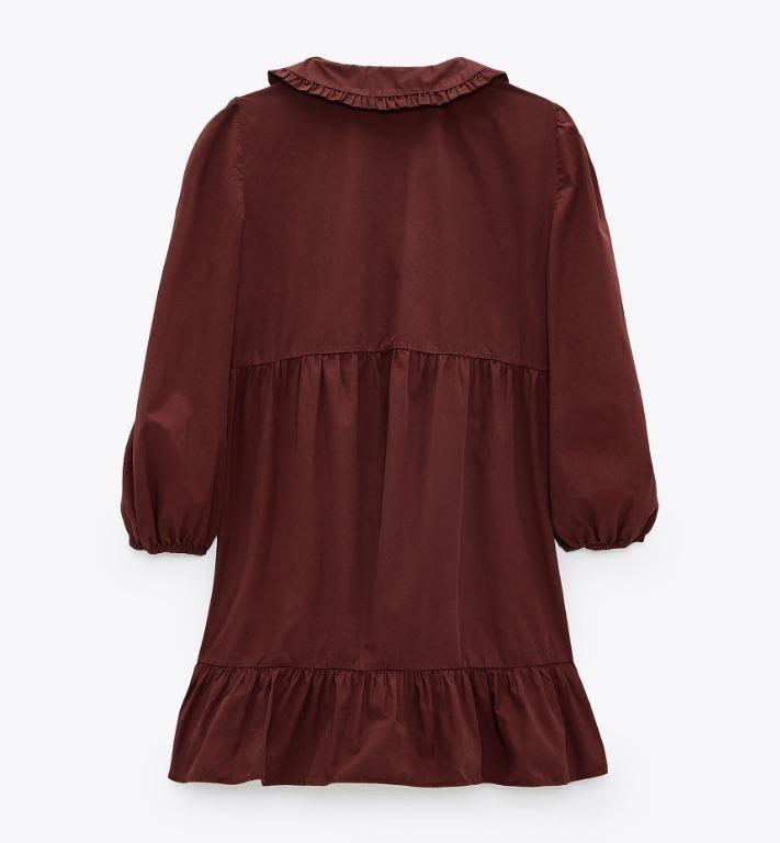 Zara babydoll dress with rhinestone buttons, Women's Fashion, Dresses