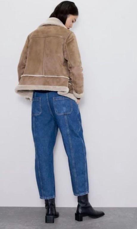 double faced jacket zara beige