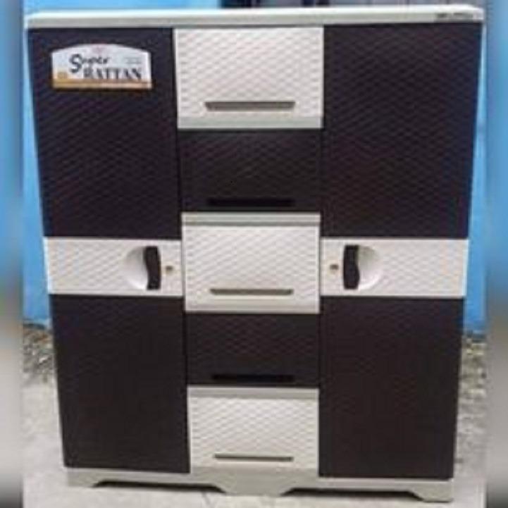 ZOOEY SUPER RATTAN CABINET(Wardrobe Cabinet/Wardrobe Organizer/Clothes ...