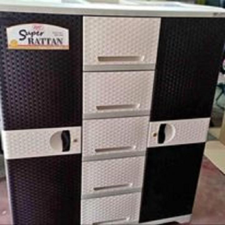 ZOOEY SUPER RATTAN CABINET(Wardrobe Cabinet/Wardrobe Organizer/Clothes ...