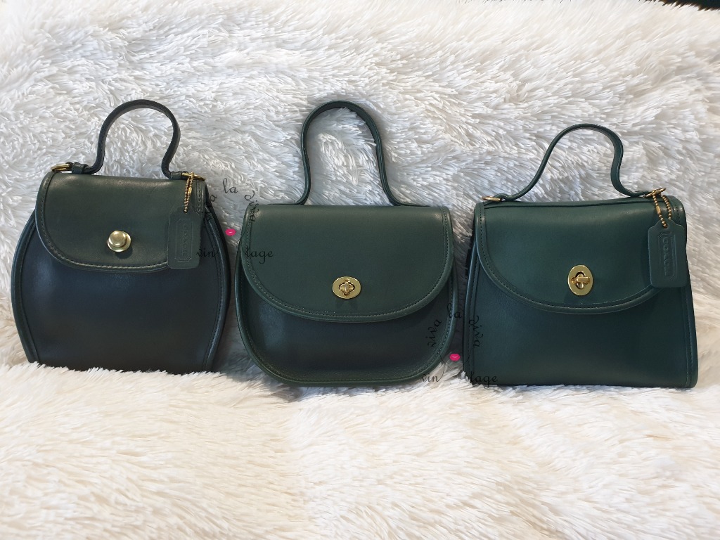 Forest green coach 2025 purse