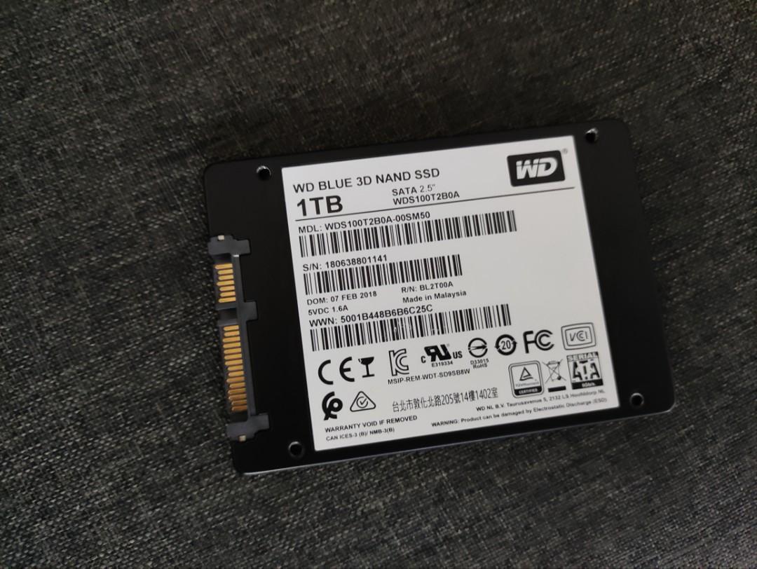 1TB WD BLUE 3D SATA SSD 2.5