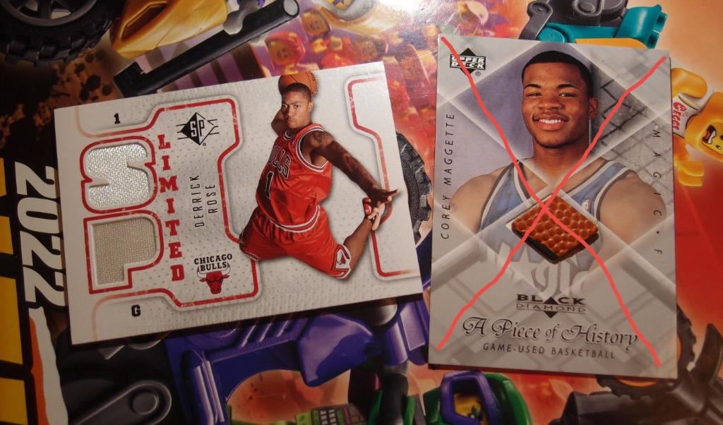 Derrick Rose RC DUAL JERSEY 08 09 Upper Deck SP LIMITED