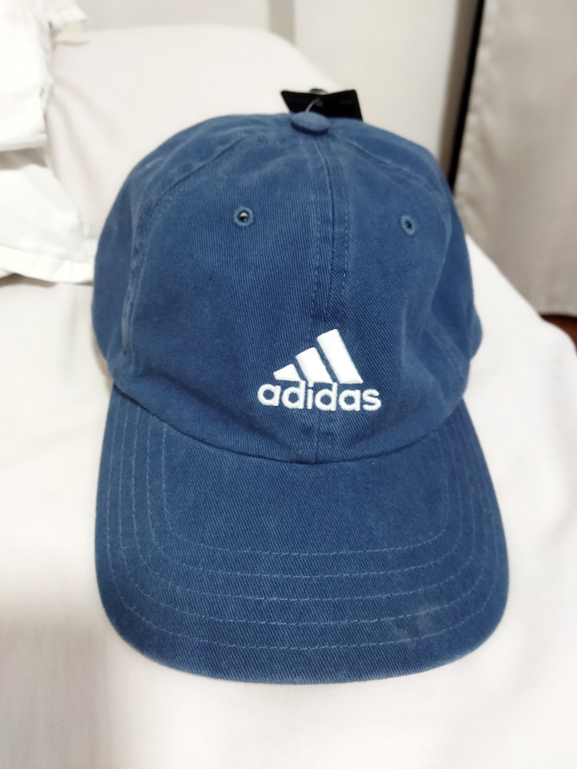 Adidas dad cap hat washed blue nwt, Men 