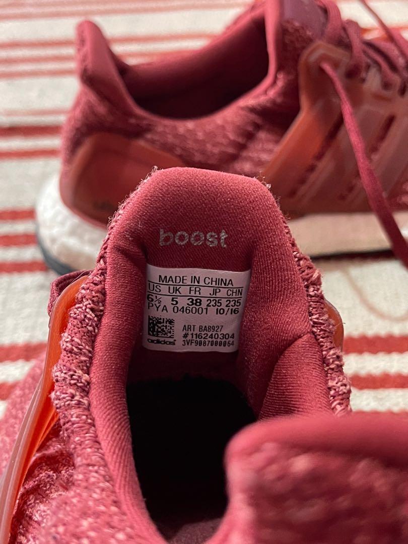 Adidas Ultraboost (Category: Sneakers) located in Marikina City. Submitted by chummybub (Listing ID 1168715188, Image 3). Description: Bought in Saudi Arabia for 855 SR - 11,000 php Used only thrice, super puti pa ng ilalim With box Super fresh 100 💯 authentic Size US 6.5 #4theplanet.