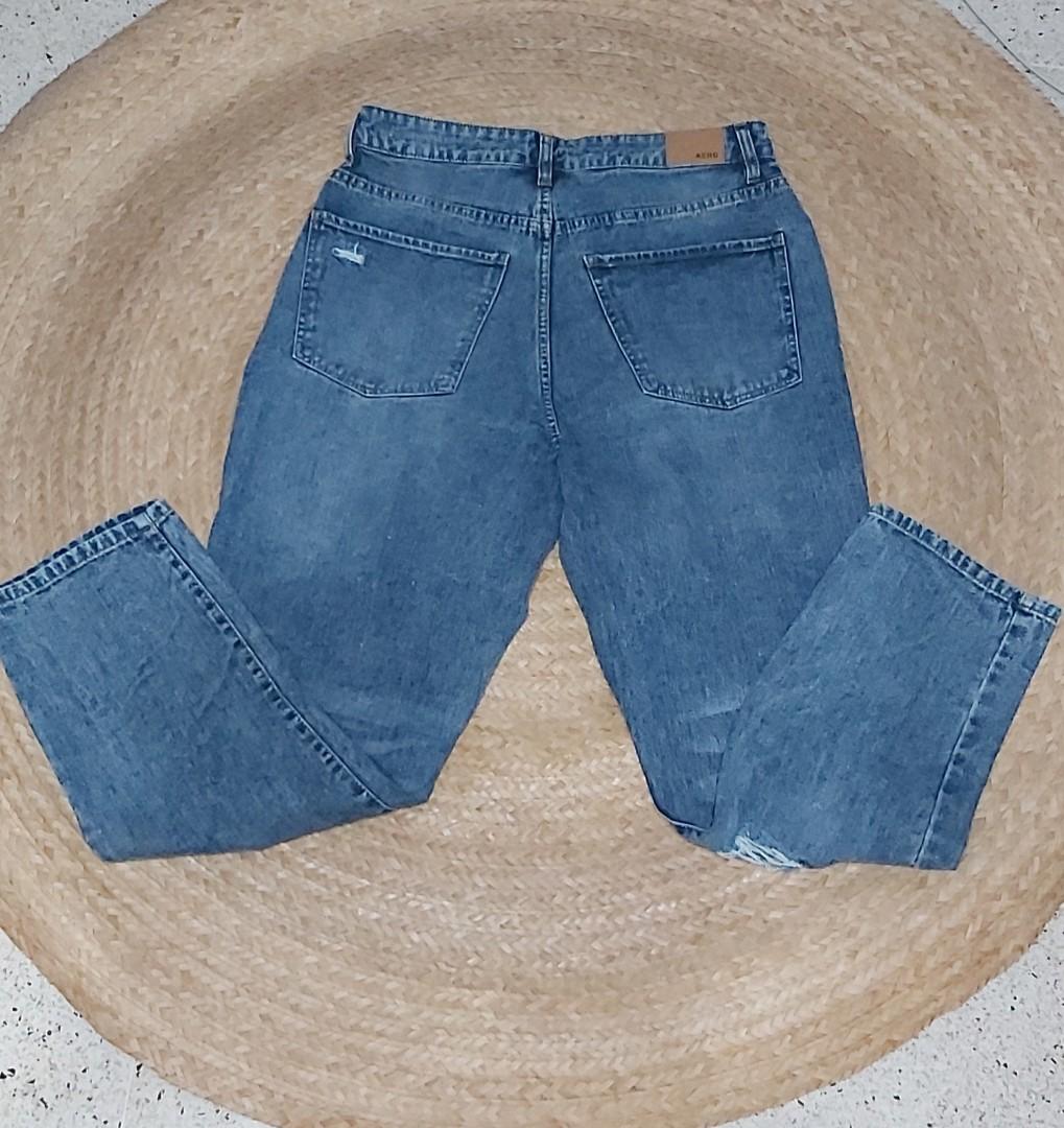 Aeropostale Curvy Mom Jeans (Category: Jeans) located in Quezon City. Submitted by js.ms (Listing ID 1168672806, Image 2). Description: Aeropostale HW Tattered Mom Jeans Brandnew, no tag never worn nor washed size 30 and size 34 length 39 RSF: decluttering; slimmed down.