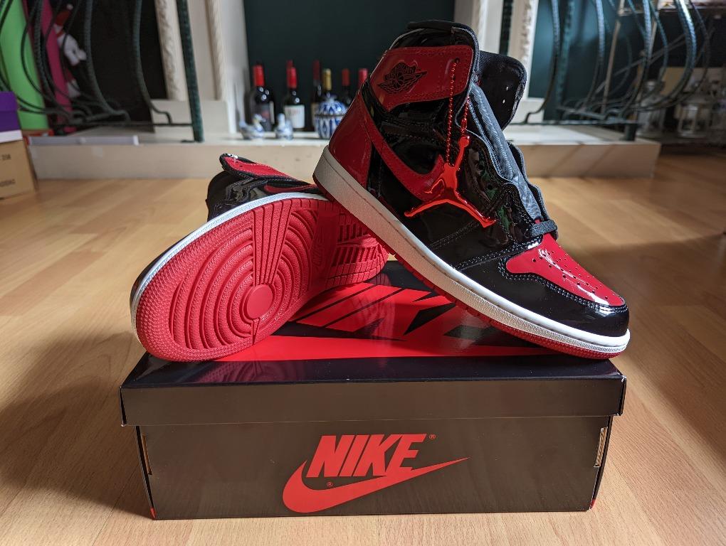 Air Jordan 1 High OG Patent Bred Men s Fashion Footwear