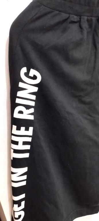 ANTA Black "GET IN THE RING" Men Shorts (Category: Shorts) located in Santa Maria. Submitted by stellar.creatives (Listing ID 1168760565, Image 2). Description: Excellent condition issue: no lace Waist: 26-30 Length: 20.