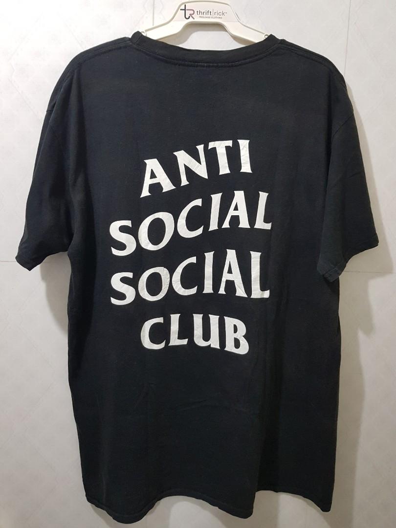 ANTI SOCIAL SOCIAL CLUB BLACK TSHIRT (Category: Tshirts & Polo Shirts ) located in Indang. Submitted by thriftrick (Listing ID 1168794739, Image 3). Description: Size: XL on tag Dimes: 22W × 30L Condition: Very good Color Rate: 8.5/10 Issue: white spots parang batik batik I dont know if removable; needs wash Mode of Payment: Gcash Payment first policy Shipping: Shopee checkout ( preferred by the seller ) Price: Php 450 + sf PLS. READ THIS 1. Paym
