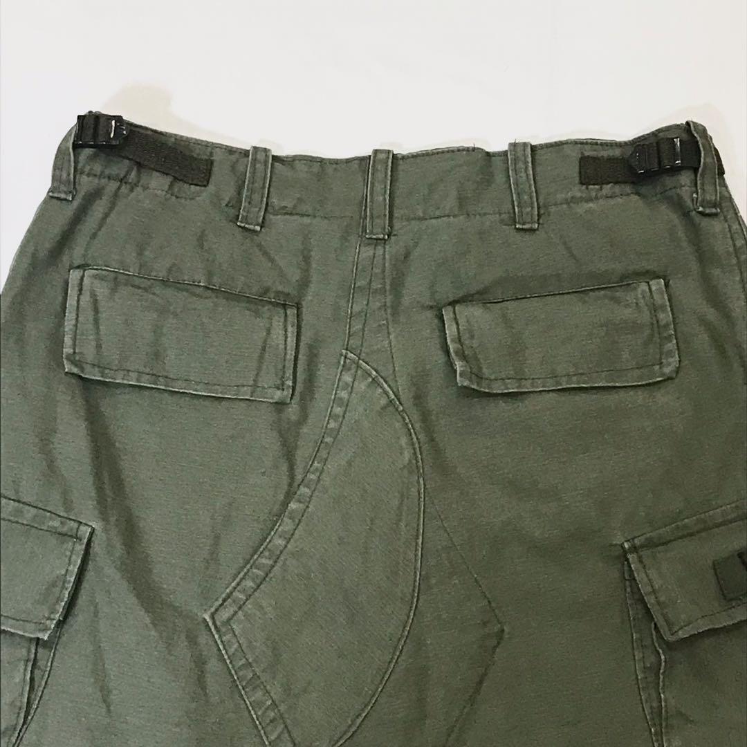 Army Green Denim Cargo Skirt, Women's Fashion, Bottoms, Skirts on Carousell