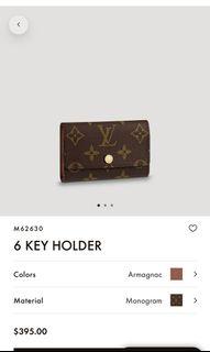 *AUTHENTIC* Louis Vuitton 6-Key Ring Holder