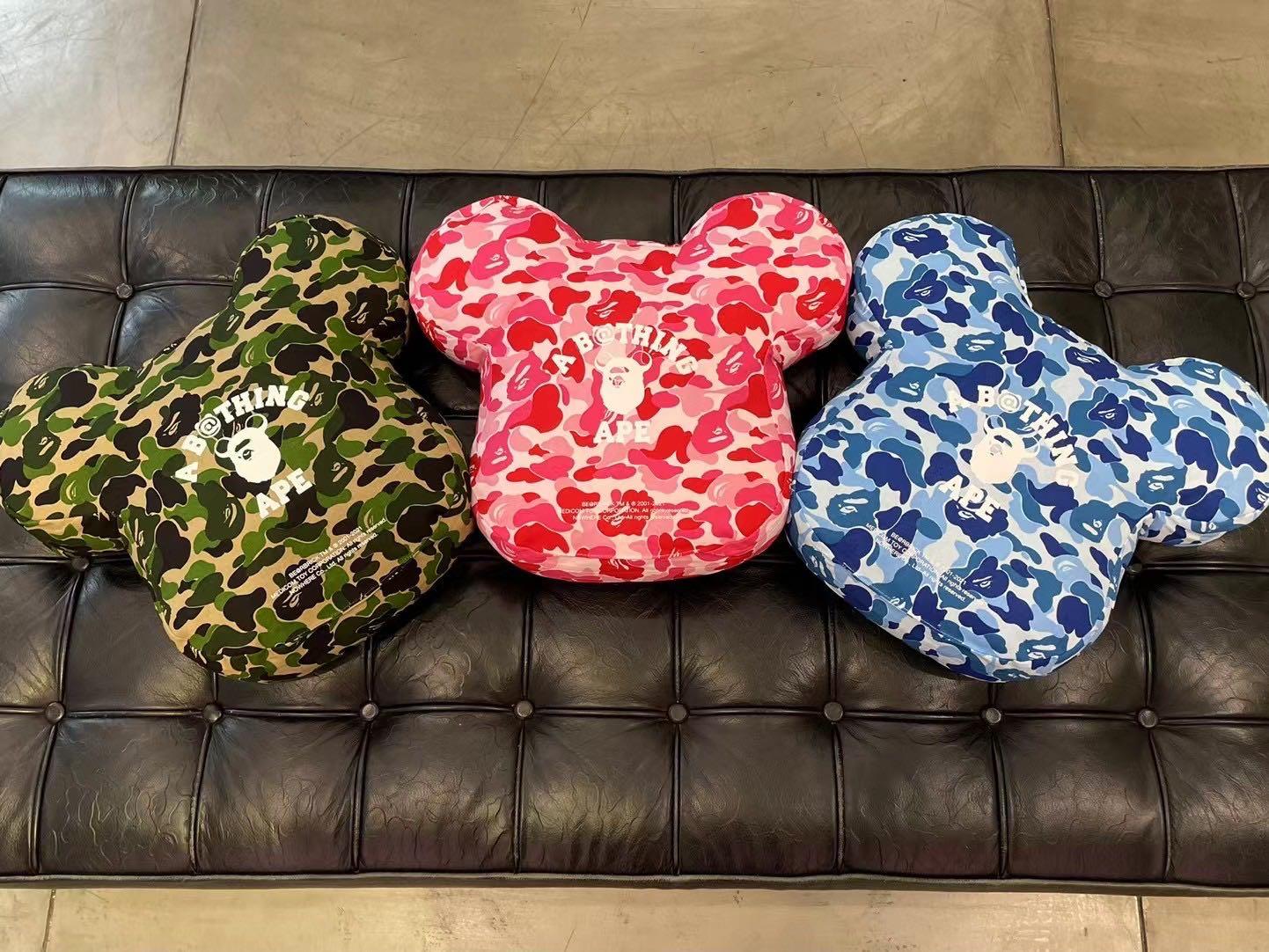 BAPE ABC CAMO BE@R CUSHION 2個セット MEDICOM TOY - BAPE ABC CAMO BE@R CUSHION ( 2個セット )の通販