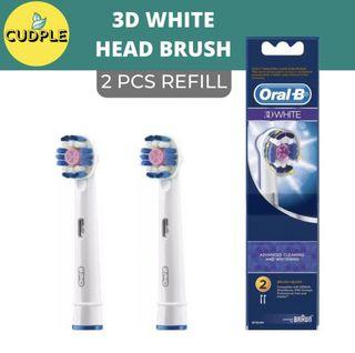 Oral-B Electric Toothbrush Refill Brush Heads 3D White (2 pcs)