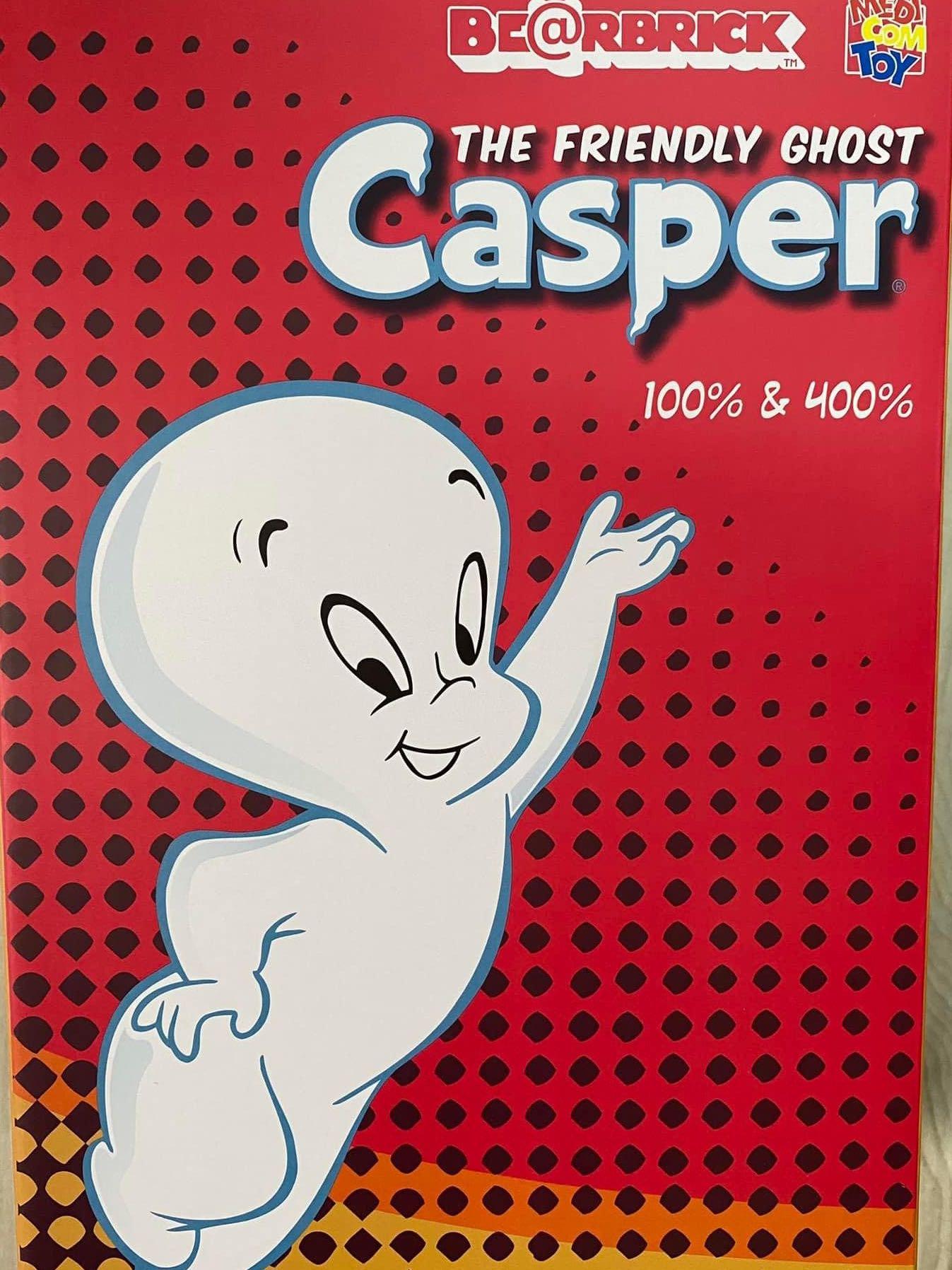 Bearbrick Casper 400%&100%, 興趣及遊戲, 玩具& 遊戲類- Carousell