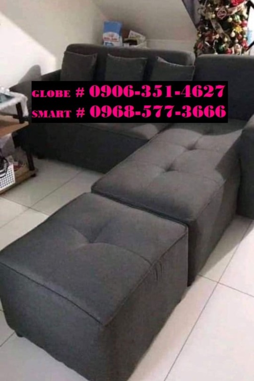 beds double deck L SHAPE SOFA SET stock 701, Furniture & Home Living