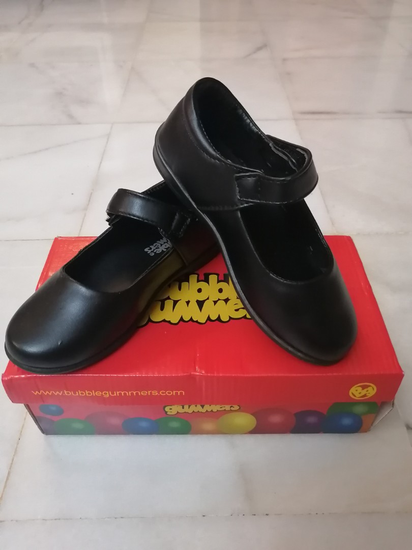 Jualan BUBBLEGUMMERS by Bata Black School Shoes for Girls