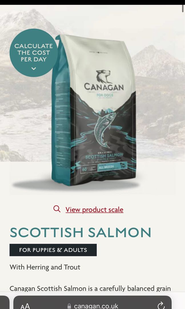 Canagan Dog Dry Food Salmon Kibble, Pet Supplies, Pet Food on Carousell