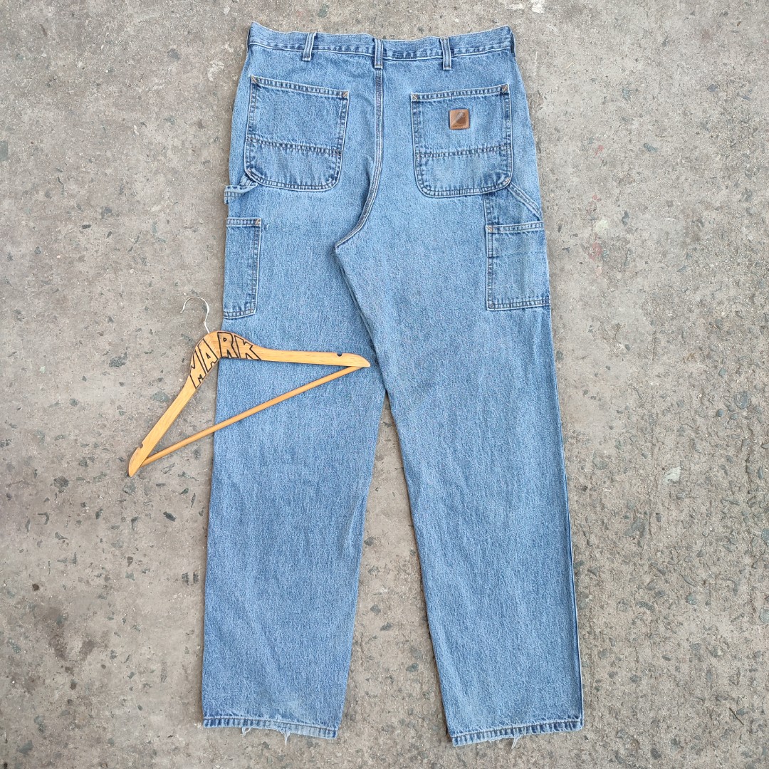 CARHARTT DENIM CARPENTER PANTS Men s Fashion Bottoms Jeans on