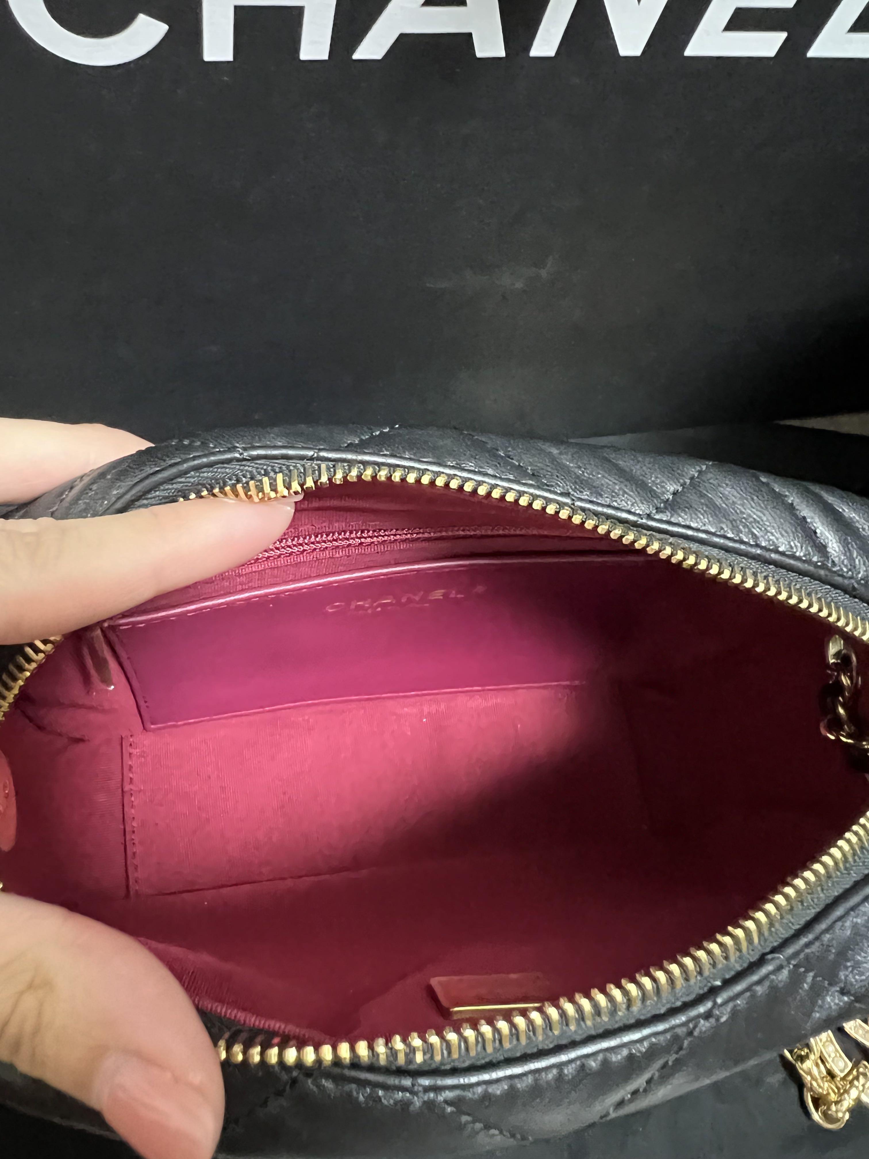 chanel pink clutch bag