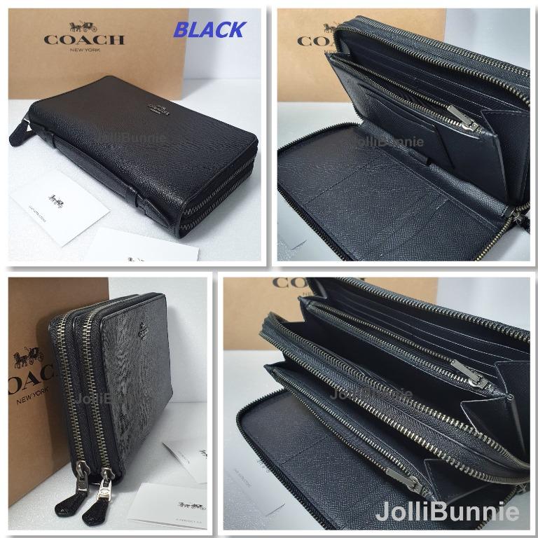 COACH Double Zip Travel Organizer F23334 Coach Wallet, Men's Fashion, Watches & Accessories