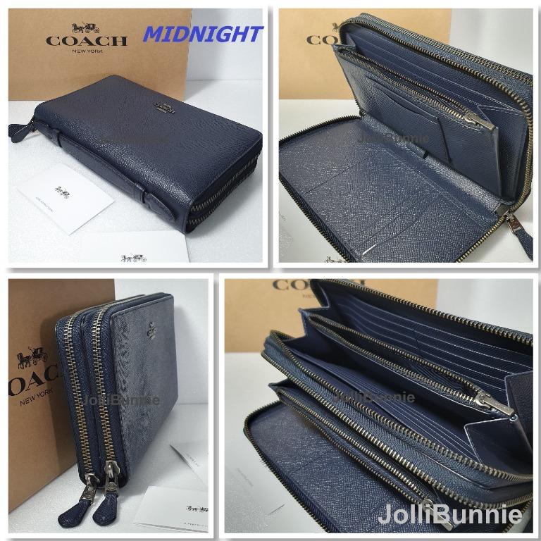 COACH Double Zip Travel Organizer F23334 Coach Wallet, Men's Fashion, Watches & Accessories