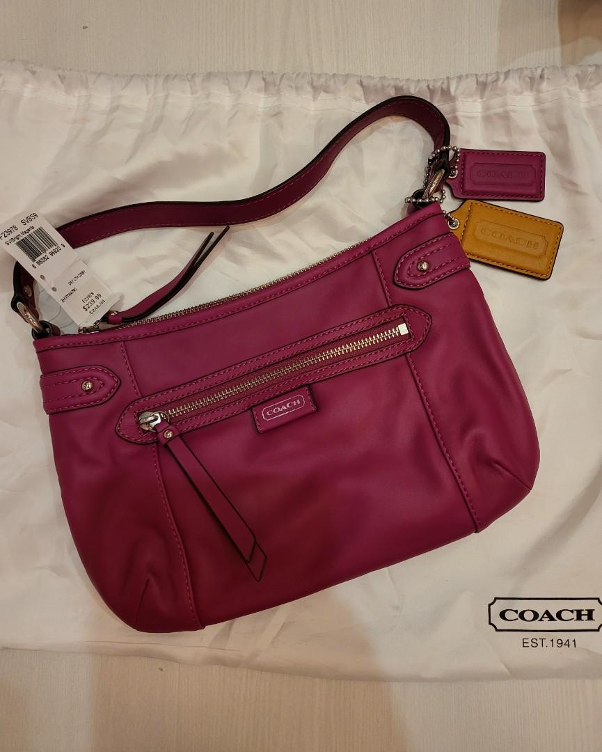 Coach hotsell magenta purse