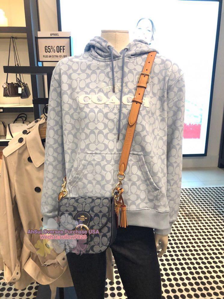 Coach Kleo Shoulder Bag 17 in Signature Chambray in Denim Multi