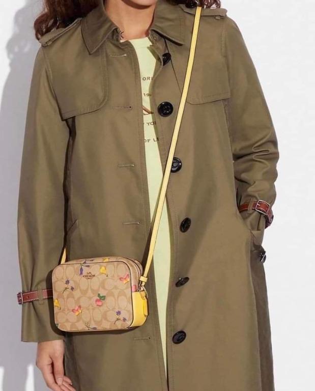 COACH MINI JAMIE CAMERA BAG IN SIGNATURE CANVAS WITH WILDFLOWER PRINT