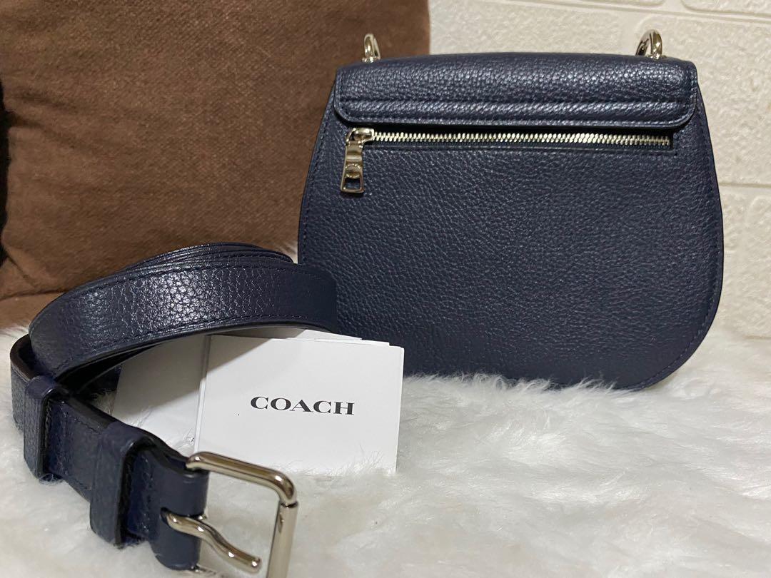 Coach Remi Saddle Bag With Whipstitch Daisy Applique , Luxury, Bags & Wallets on Carousell