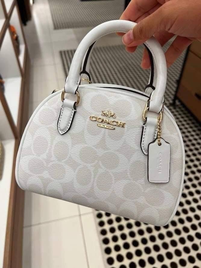 COACH SYDNEY SATCHEL IN SIGNATURE CANVAS, Luxury, Bags & Wallets on  Carousell
