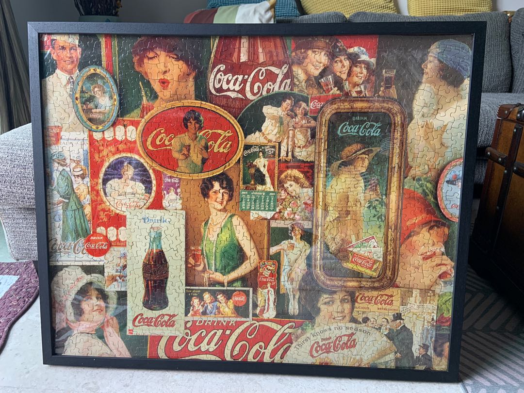 Coca cola (coke) jigsaw puzzle, Hobbies &amp; Toys, Toys &amp; Games on Carousell