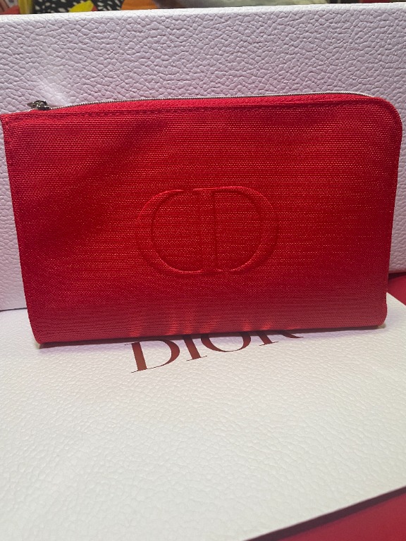 Dior makeup bag red outlet