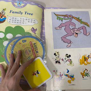 Disney 整套小朋友學習書含字卡CD
