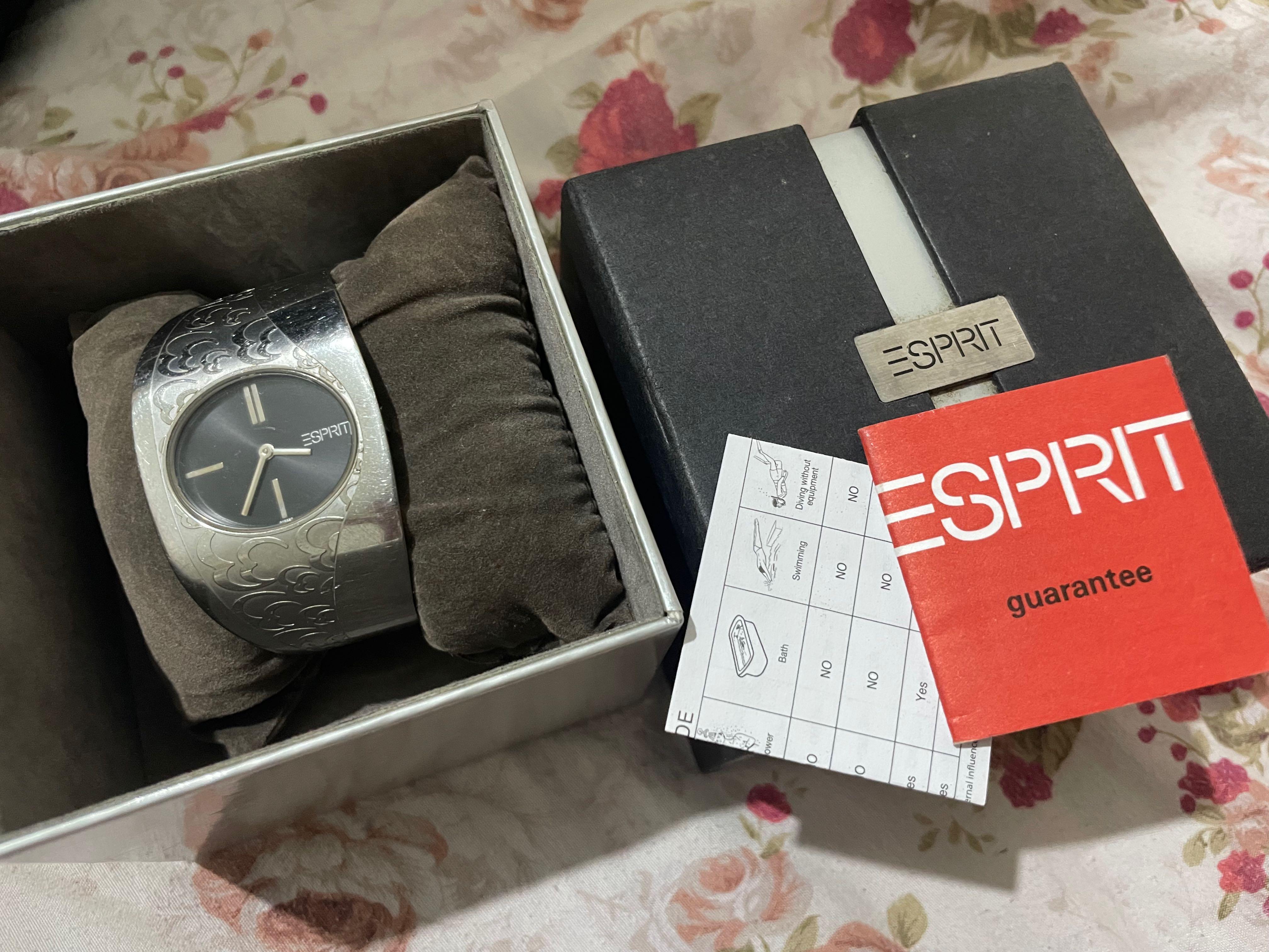 Esprit Silver Stainless Steel Bangle Watch Women s Fashion