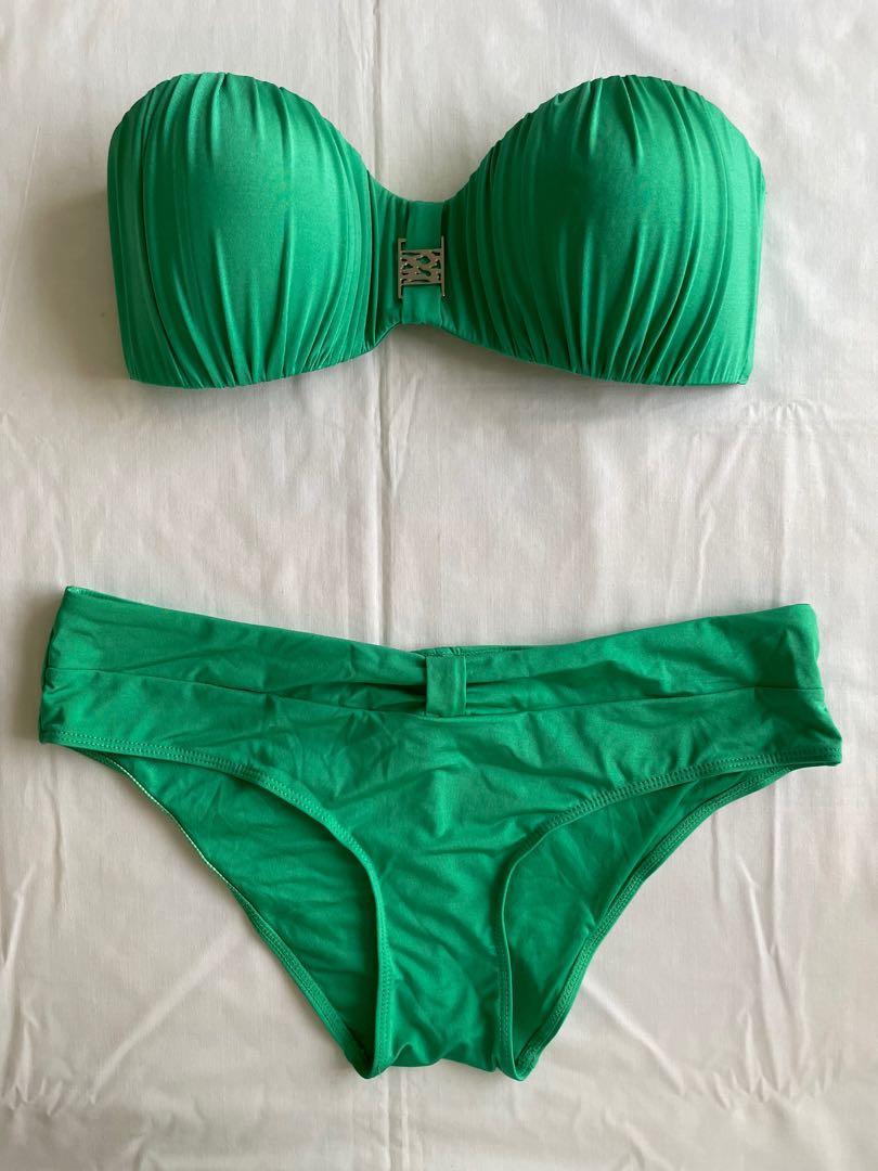 Etam Green 2 Piece Bikini, Women's Fashion, Swimwear, Bikinis