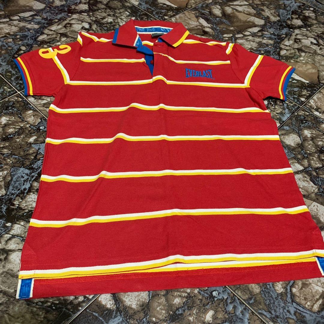 calcium spannend Omdat Everlast Red Yellow Stripes Polo Tee , Men's Fashion, Tops & Sets, Tshirts  & Polo Shirts on Carousell