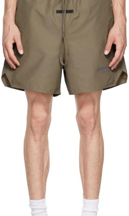 Fear Of God FOG Essentials cement volley shorts 健身尼龍短褲, 男裝