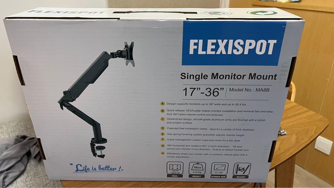 Flexispot Monitor Arm MA8, 電腦＆科技, 電腦周邊及配件, 其他- Carousell