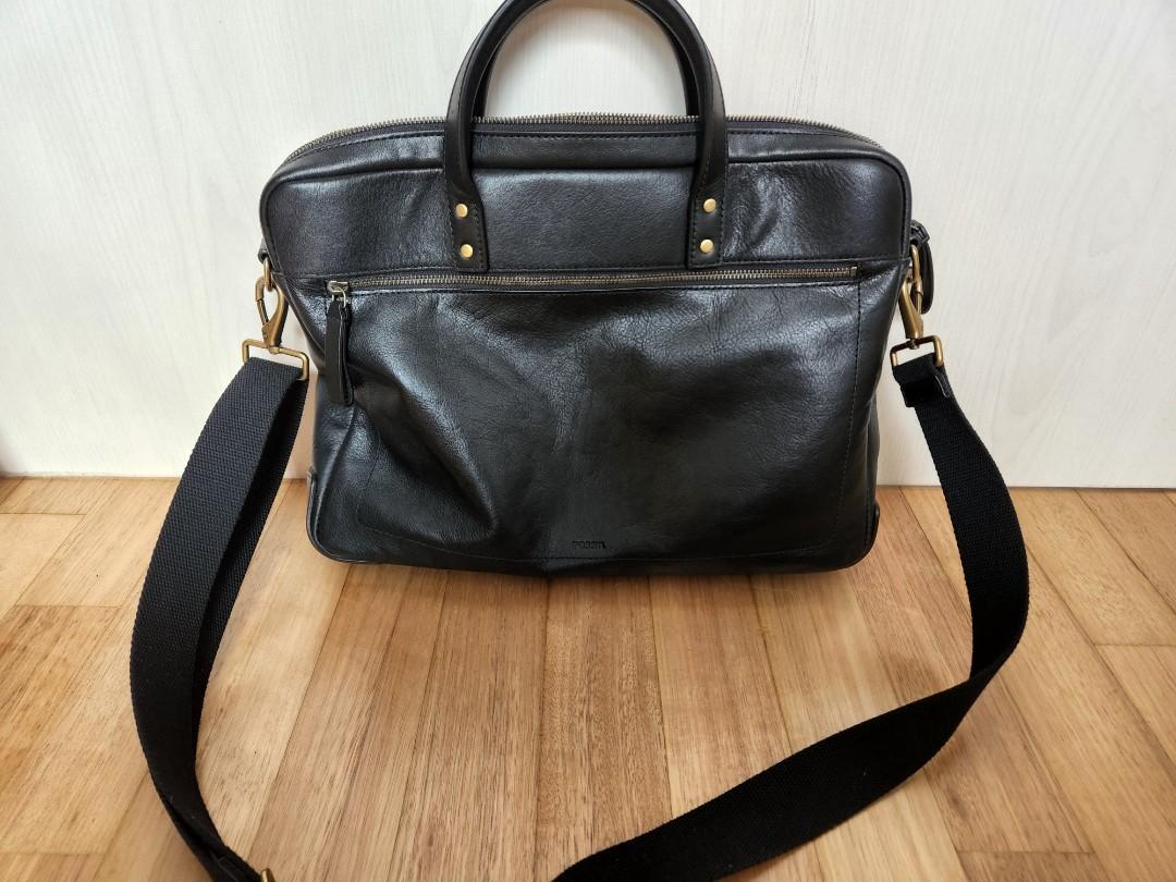 Fossil Haskell briefcase messenger bag